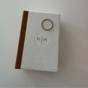 Made by Mary Gold Braided Stacking Ring Size 7